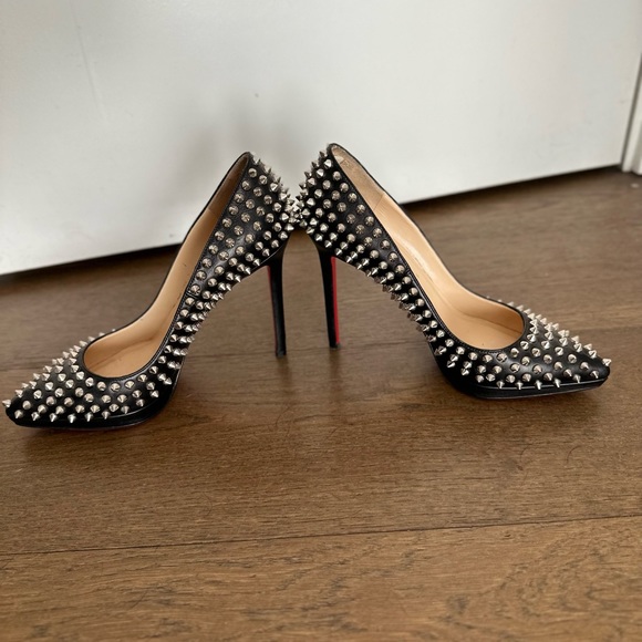 🔥CHRISTIAN LOUBOUTIN PIGALLE PLATO SPIKED 120 Pumps 39 SOLD OUT 🔥MAKE AN OFFER❣️ - Picture 10 of 16
